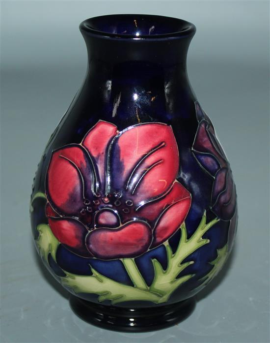 Moorcroft anemone vase